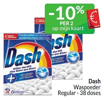 Promotions Dash waspoeder regular - Dash - Valide de 01/03/2024 à 31/03/2024 chez Intermarche