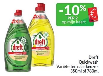Promoties Dreft quickwash - Dreft - Geldig van 01/03/2024 tot 31/03/2024 bij Intermarche
