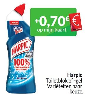 Promotions Harpic toiletblok of gel - Harpic - Valide de 01/03/2024 à 31/03/2024 chez Intermarche