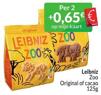 Promoties Leibniz zoo original of cacao - Leibniz - Geldig van 01/03/2024 tot 31/03/2024 bij Intermarche