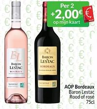 Aop bordeaux baron lestac rood of rosé-Rode wijnen
