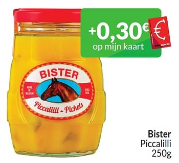 Promoties Bister piccalilli - Bister - Geldig van 01/03/2024 tot 31/03/2024 bij Intermarche