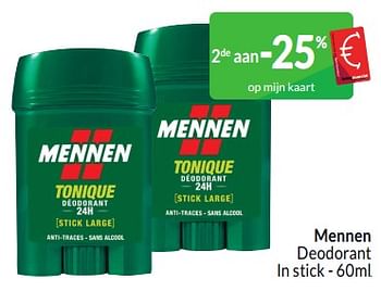 Promotions Mennen deodorant - Mennen - Valide de 01/03/2024 à 31/03/2024 chez Intermarche