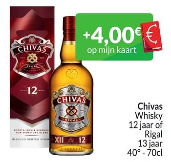 Promoties Chivas whisky - Chivas Regal - Geldig van 01/03/2024 tot 31/03/2024 bij Intermarche