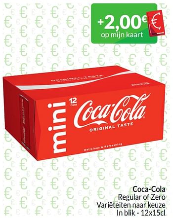 Promoties Coca-cola regular of zero - Coca Cola - Geldig van 01/03/2024 tot 31/03/2024 bij Intermarche