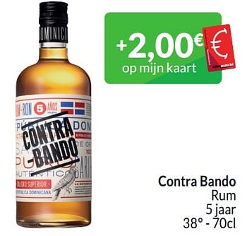 Promoties Contra bando rum - Contra-Bando - Geldig van 01/03/2024 tot 31/03/2024 bij Intermarche