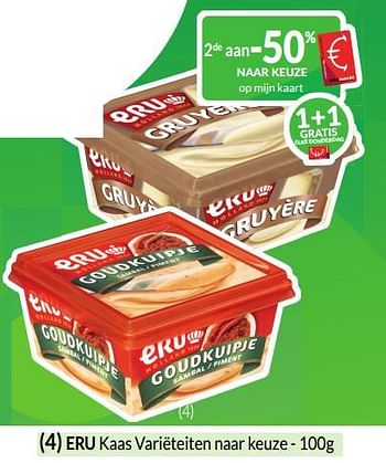 Promoties Eru kaas variëteiten naar keuze - Eru - Geldig van 01/03/2024 tot 31/03/2024 bij Intermarche