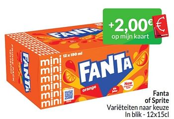 Promoties Fanta orange mini - Fanta - Geldig van 01/03/2024 tot 31/03/2024 bij Intermarche