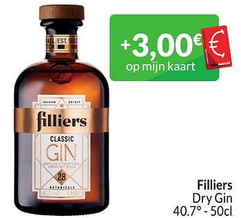 Promoties Filliers dry gin - Filliers - Geldig van 01/03/2024 tot 31/03/2024 bij Intermarche