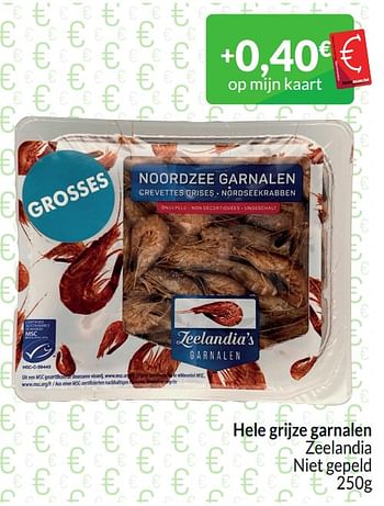Promoties Hele grijze garnalen zeelandia niet gepeld - Huismerk - Intermarche - Geldig van 01/03/2024 tot 31/03/2024 bij Intermarche