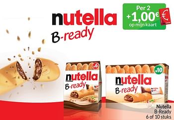 Promotions Nutella b-ready - Nutella - Valide de 01/03/2024 à 31/03/2024 chez Intermarche