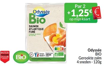 Promotions Odyssée bio gerookte zalm - Odyssee - Valide de 01/03/2024 à 31/03/2024 chez Intermarche