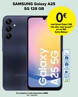 Promoties Samsung galaxy a25 5g 128 gb - Samsung - Geldig van 01/03/2024 tot 01/04/2024 bij Carrefour