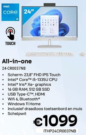 Promotions Hp all-in-one 24-cr0037nb - HP - Valide de 01/03/2024 à 31/03/2024 chez Compudeals