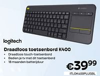 Draadloos toetsenbord k400-Logitech