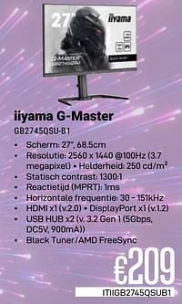 Iiyama g-master gb2745qsu-b1-Iiyama