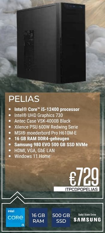 Promoties Pointer systems desktop pelias - Pointer Systems - Geldig van 01/03/2024 tot 31/03/2024 bij Compudeals