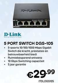 5 port switch dgs-105-D-Link
