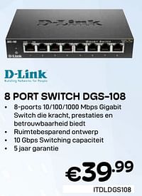 8 port switch dgs-108-D-Link