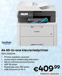 Brother a4 all-in-one kleurenledprinter dcp-l3560cdw-Brother