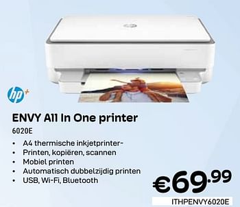 Promoties Hp envy all in one printer 6020e - HP - Geldig van 01/03/2024 tot 31/03/2024 bij Compudeals