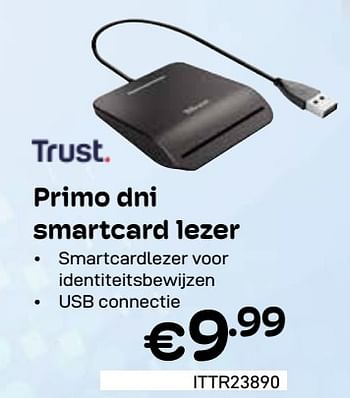 Promotions Primo dni smartcard lezer - Trust - Valide de 01/03/2024 à 31/03/2024 chez Compudeals