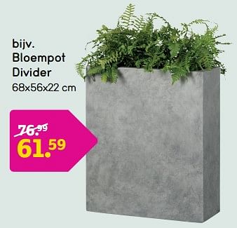 Promoties Bloempot divider - Huismerk - Leen Bakker - Geldig van 04/03/2024 tot 17/03/2024 bij Leen Bakker