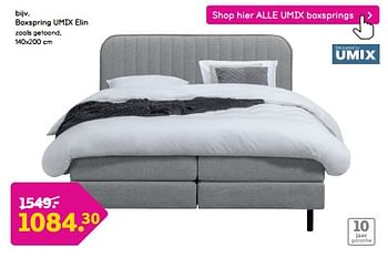 Promoties Boxspring umix elin - Umix - Geldig van 04/03/2024 tot 17/03/2024 bij Leen Bakker