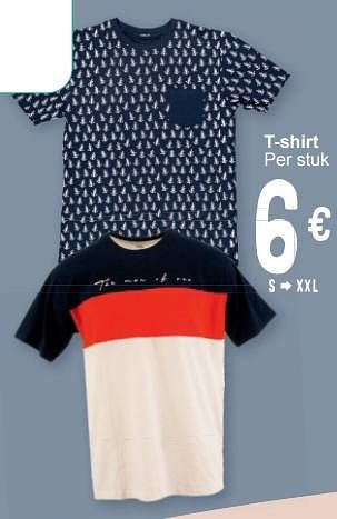Promoties T-shirt - Huismerk - Cora - Geldig van 05/03/2024 tot 18/03/2024 bij Cora
