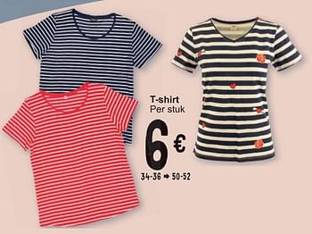 Promoties T-shirt - Huismerk - Cora - Geldig van 05/03/2024 tot 18/03/2024 bij Cora