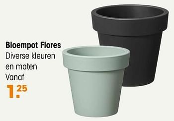 Promotions Bloempot flores - Produit maison - Kwantum - Valide de 04/03/2024 à 17/03/2024 chez Kwantum