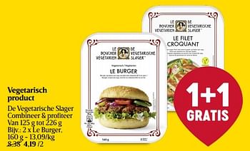Promoties De vegetarische slager le burger - De Vegetarische Slager - Geldig van 07/03/2024 tot 16/03/2024 bij Delhaize