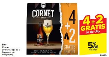 Promoties Bier cornet - Cornet  - Geldig van 05/03/2024 tot 18/03/2024 bij Carrefour