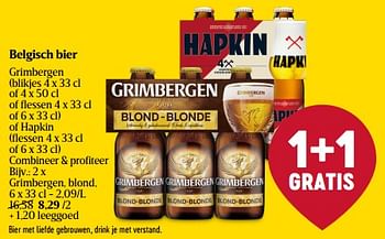 Promoties Grimbergen, blond - Grimbergen - Geldig van 07/03/2024 tot 16/03/2024 bij Delhaize