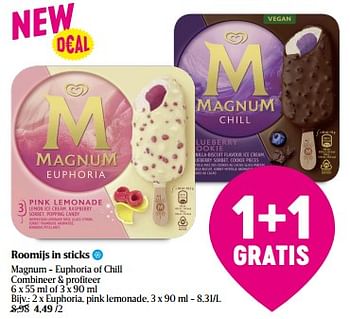 Promoties Magnum euphoria, pink lemonade - Ola - Geldig van 07/03/2024 tot 16/03/2024 bij Delhaize