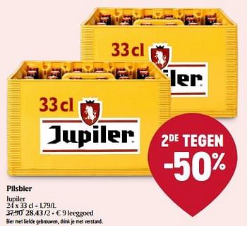 Promoties Pilsbier jupiler - Jupiler - Geldig van 07/03/2024 tot 16/03/2024 bij Delhaize