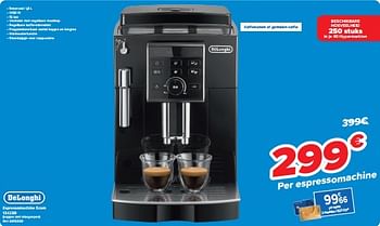 Promoties Delonghi espressomachine ecam 13.123b - Delonghi - Geldig van 05/03/2024 tot 18/03/2024 bij Carrefour