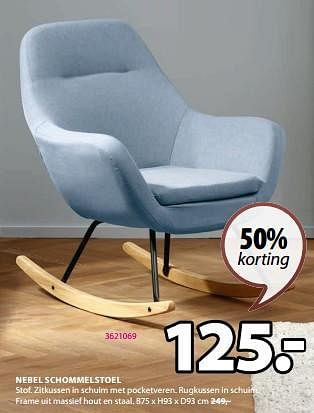 Promoties Nebel schommelstoel - Huismerk - Jysk - Geldig van 04/03/2024 tot 07/04/2024 bij Jysk