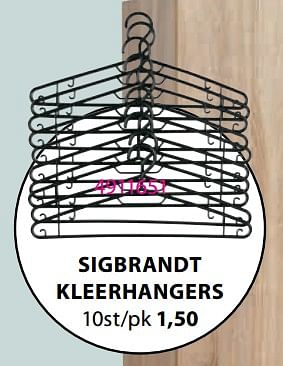 Promoties Sigbrandt kleerhangers - Huismerk - Jysk - Geldig van 04/03/2024 tot 07/04/2024 bij Jysk