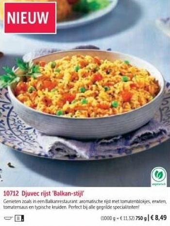 Promotions Djuvec rijst balkan stijl - Produit maison - Bofrost - Valide de 01/03/2024 à 30/08/2024 chez Bofrost