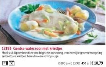 Promotions Gentse waterzooi met krieltjes - Produit maison - Bofrost - Valide de 01/03/2024 à 30/08/2024 chez Bofrost