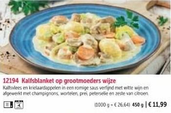 Promoties Kalfsblanket op grootmoeders wijze - Huismerk - Bofrost - Geldig van 01/03/2024 tot 30/08/2024 bij Bofrost