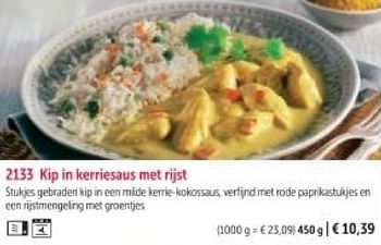 Promotions Kip in kerriesaus met rijst - Produit maison - Bofrost - Valide de 01/03/2024 à 30/08/2024 chez Bofrost