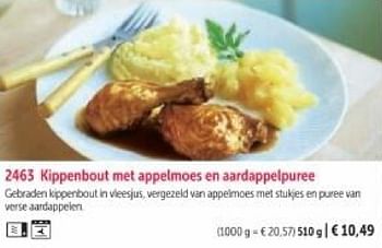Promotions Kippenbout met appelmoes en aardappelpuree - Produit maison - Bofrost - Valide de 01/03/2024 à 30/08/2024 chez Bofrost