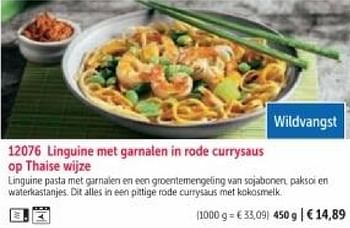 Promotions Linguine met garnalen in rode currysaus op thaise wijze - Produit maison - Bofrost - Valide de 01/03/2024 à 30/08/2024 chez Bofrost
