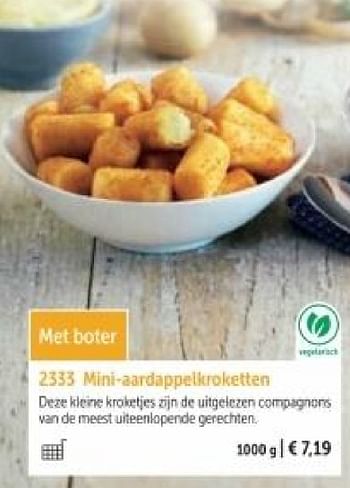 Promotions Mini-aardappelkroketten - Produit maison - Bofrost - Valide de 01/03/2024 à 30/08/2024 chez Bofrost