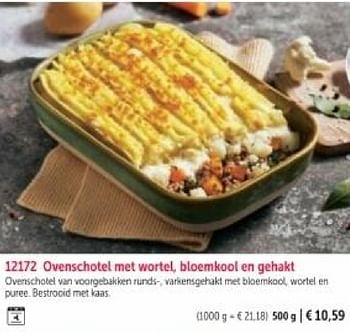 Promoties Ovenschotel met wortel bloemkool en gehakt - Huismerk - Bofrost - Geldig van 01/03/2024 tot 30/08/2024 bij Bofrost