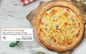 Promotions Pizza con 4 formaggi - Produit maison - Bofrost - Valide de 01/03/2024 à 30/08/2024 chez Bofrost