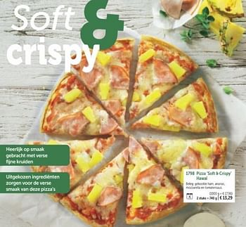 Promotions Pizza soft + crispy hawai - Produit maison - Bofrost - Valide de 01/03/2024 à 30/08/2024 chez Bofrost