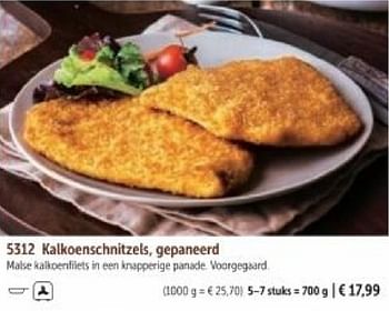 Promoties Kalkoenschnitzels, gepaneerd - Huismerk - Bofrost - Geldig van 01/03/2024 tot 30/08/2024 bij Bofrost